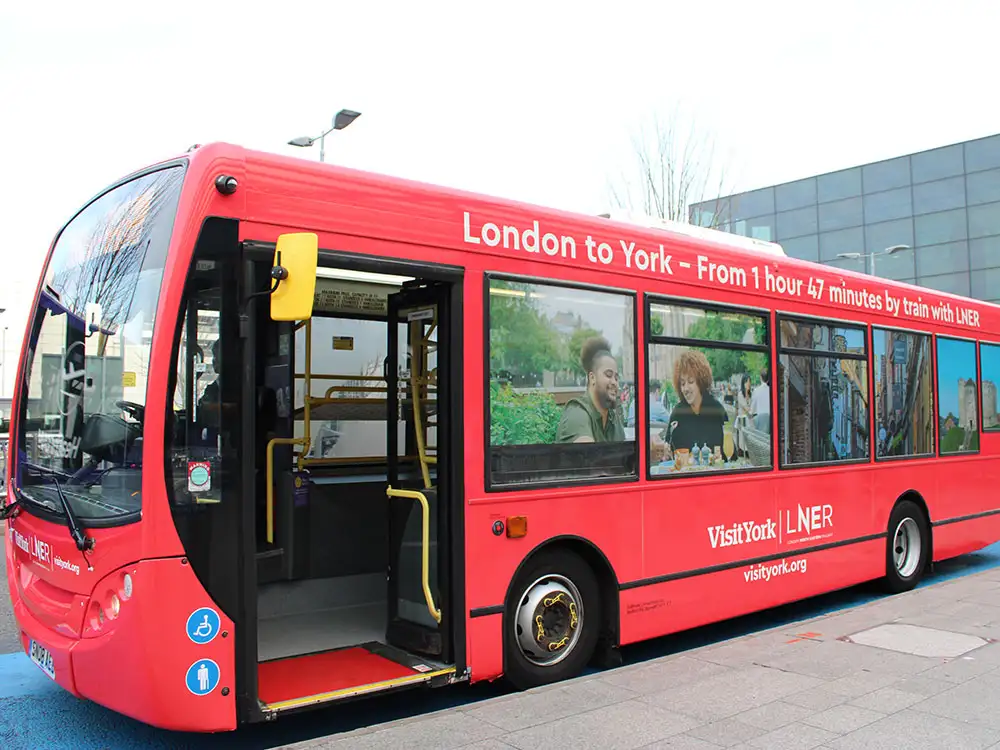 York unveils Heathrow Airport bus – showcasing city to incoming tourists
