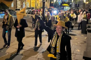 Watch: History making York Valkyrie cheered through city on victory parade