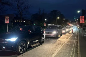 Emergency York road closure causing long tailbacks