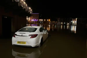 Car winched from York floods is back in the water