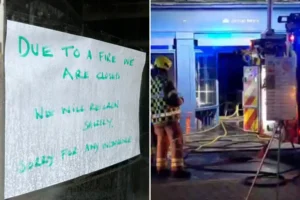 Watch: Fire breaks out in York shop