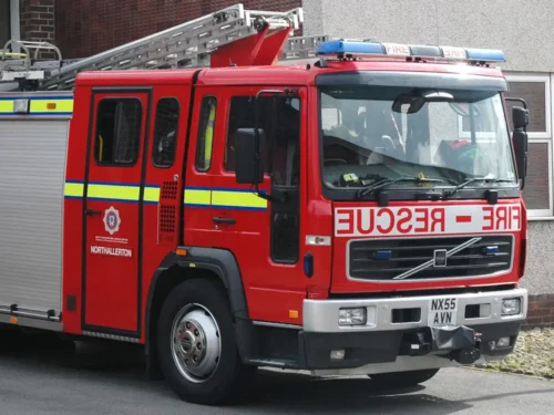 Tractor fire leads to main A170 road closure