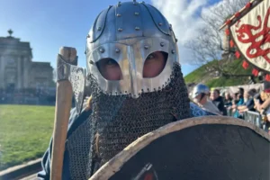 Pix: Vikings march through the streets of York