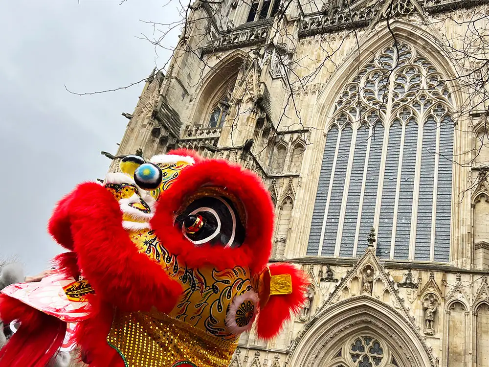 Watch: Dragons dance in front of York Minster in colourful Chinese New Year celebrations