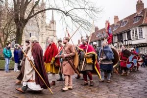 Jorvik Viking Festival gets underway, with battles, light shows and a week of poo