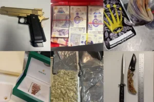 Cash, weapons and suspected drugs seized during York raid