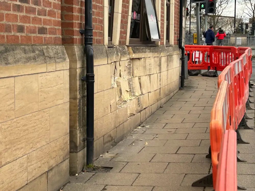 Car crashes into the side of a York building