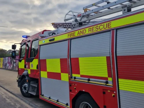 Fire crews from York, Helmsley and Scarborough respond to woodland fire