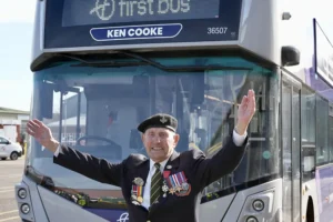 First Bus York reveals special tribute for D-Day Veteran