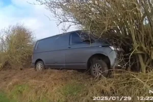 Man who crashed his van after 100mph chase along coast roads jailed