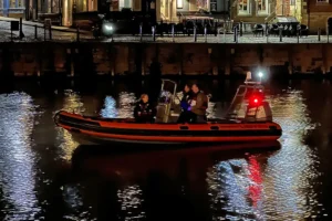 Updated: ‘It was a very brave thing to do’ – York rescue operation saves man clinging to boat