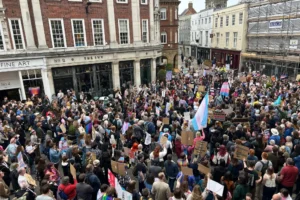 Pix: Hundreds gather in York for Trans Rights protest 