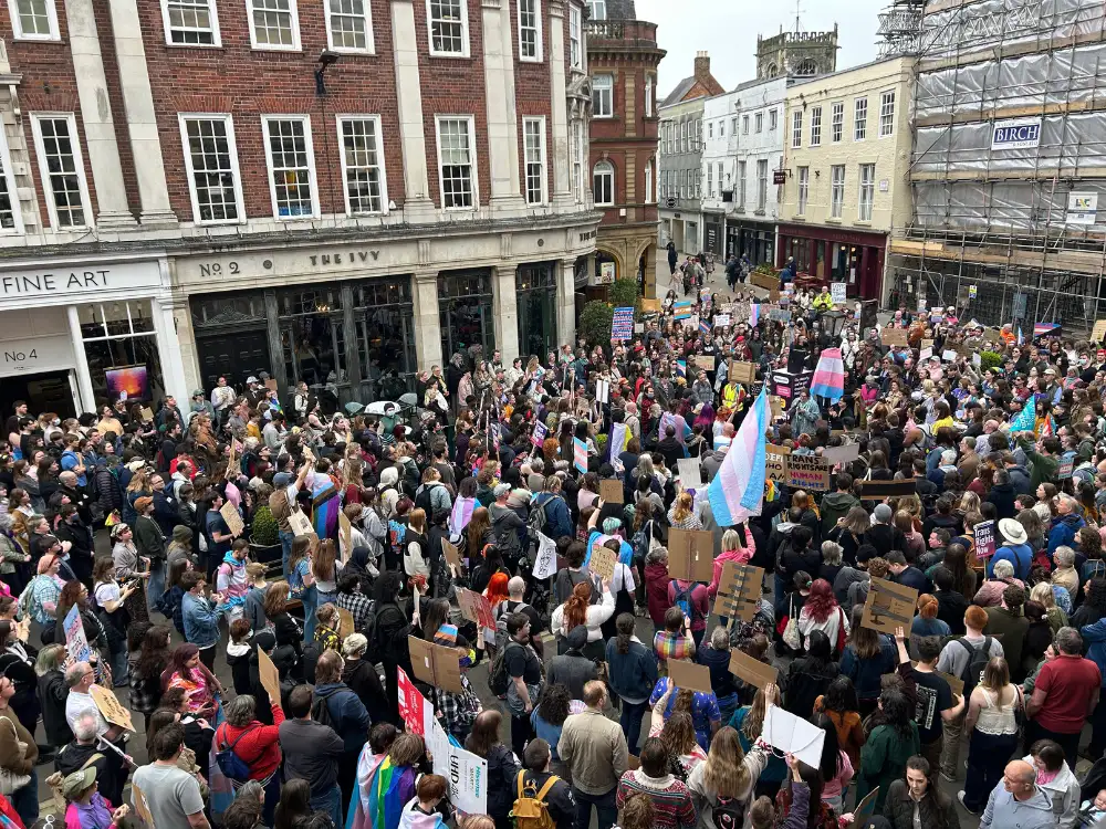 Pix: Hundreds gather in York for Trans Rights protest 