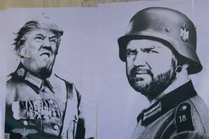 Giant ‘Nazi Trump’ poster appears next to York landmark