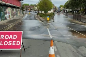 Main road in York closed by burst water main