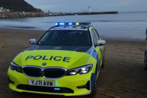 Man receiving emergency treatment after car plunges from pier in Scarborough