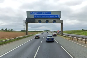 Five vehicles crash on the A1M in North Yorkshire
