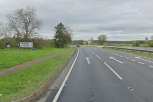 Emergency services called to two-car crash on A64