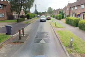 Stolen car crashes into bollards on York street