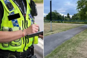 Police tackle trouble in York park