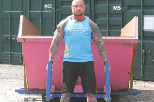 Strongman takes on unique challenge for York charity – to lift a skip!