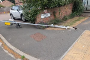 First fixed speed camera in North Yorkshire knocked over on day one