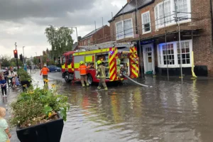 Heavy rain causes flash flooding in York – Fire crews called in