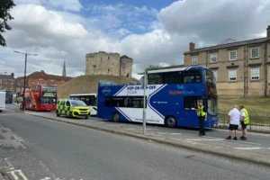 Updated: Broken down bus in York city centre now cleared