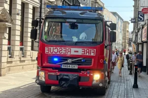 Fire in shop on Coney Street in York