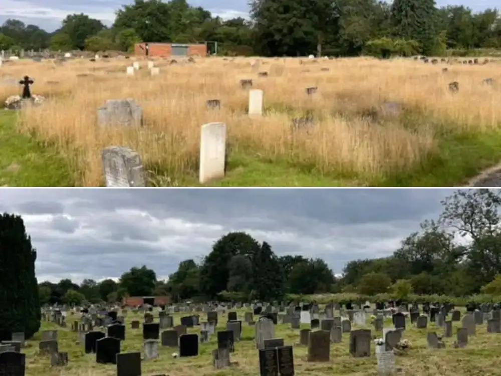 Volunteers transform overgrown cemetery in York after mess left families in tears