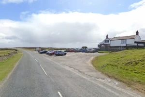 Car overturns in crash on North Yorkshire road