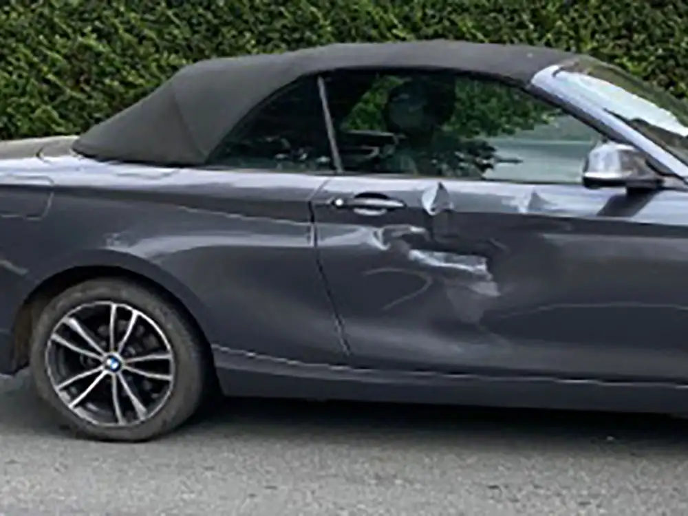 Hit and run in York village leaves BMW damaged