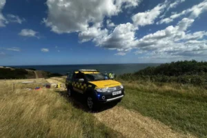 Dog rescued after 150ft cliff fall in North Yorkshire