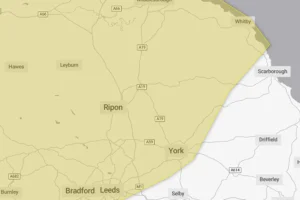 Yellow weather warning for York and North Yorkshire as Storm Floris blows in