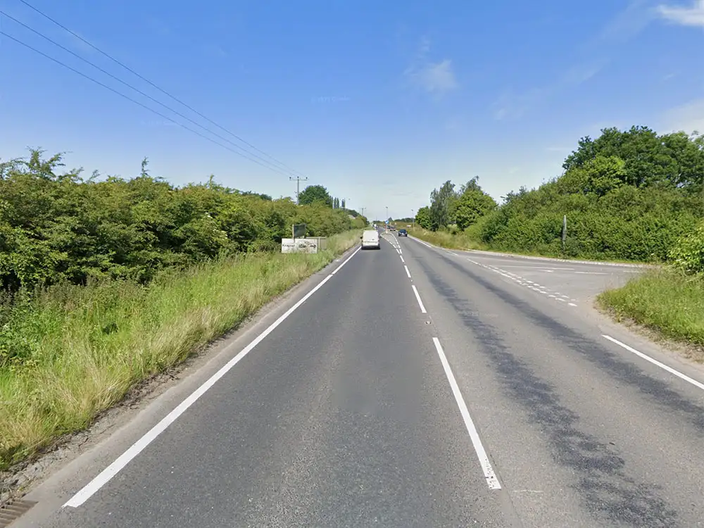 Vehicle crashes into hedge on main York road