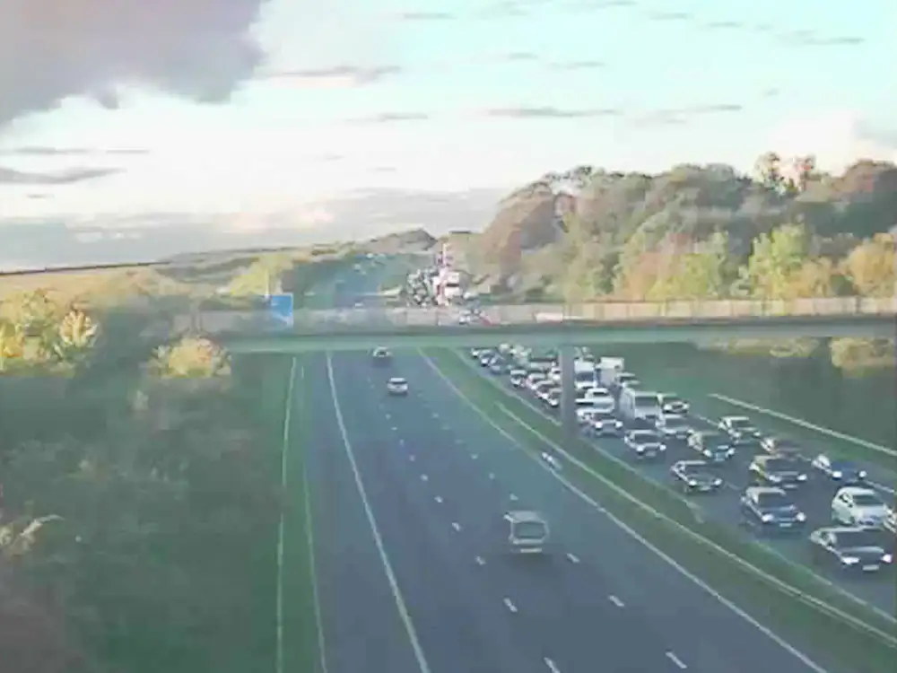 Updated: A1M reopens after multi-vehicle crash