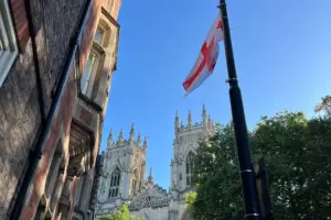 The flags reach York Minster – as political leaders clash over what to do with them