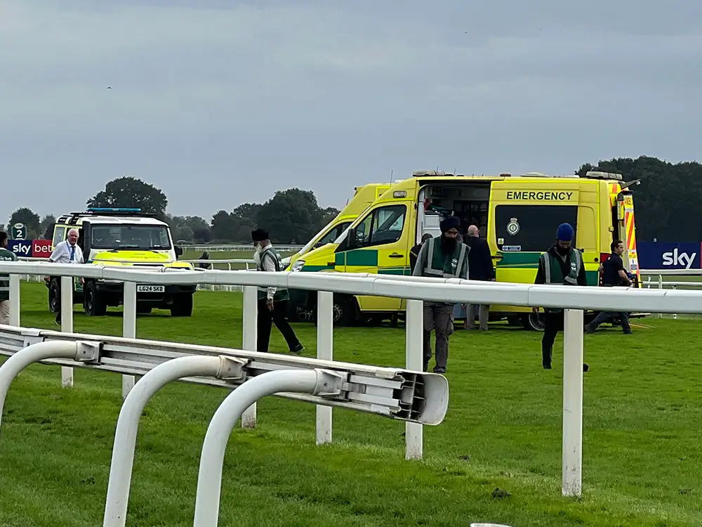 Two jockeys taken to hospital after incident at York Racecourse