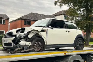 Road reopens after crash involving a Mini Cooper in York