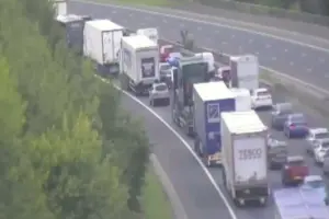 Multi-vehicle crash closes A1M in North Yorkshire