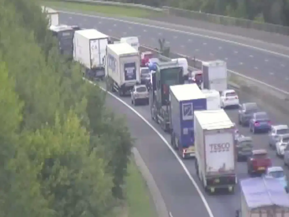 Multi-vehicle crash closes A1M in North Yorkshire