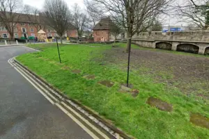 Tent near York bar walls deliberately set on fire