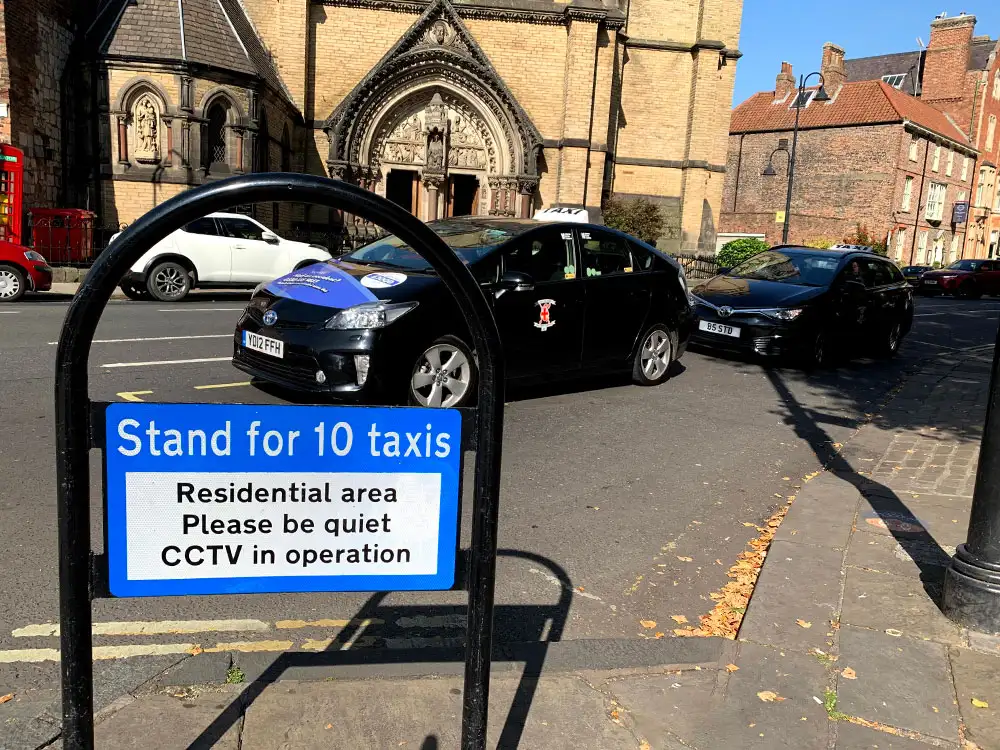 Vehicle attacked with a screwdriver after argument at York taxi rank