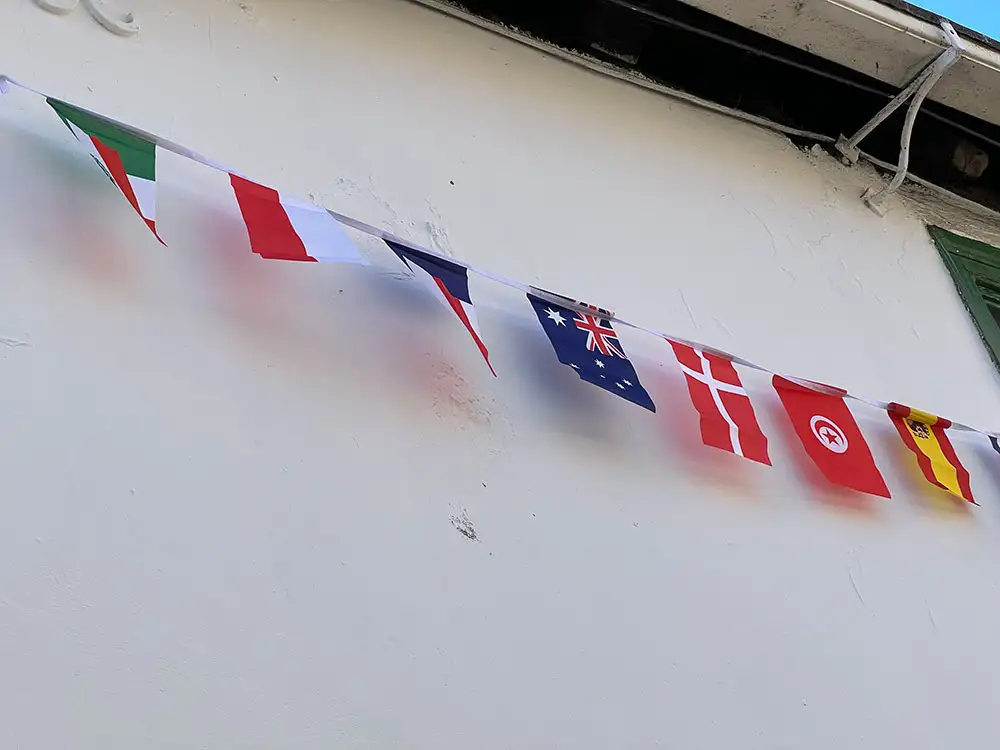 York traders put up global bunting to signal they’re a ‘safe space’ to anyone under threat