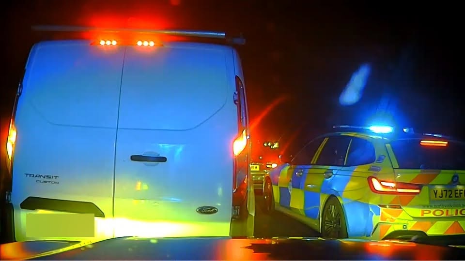 Two men arrested on the A1 after van thefts