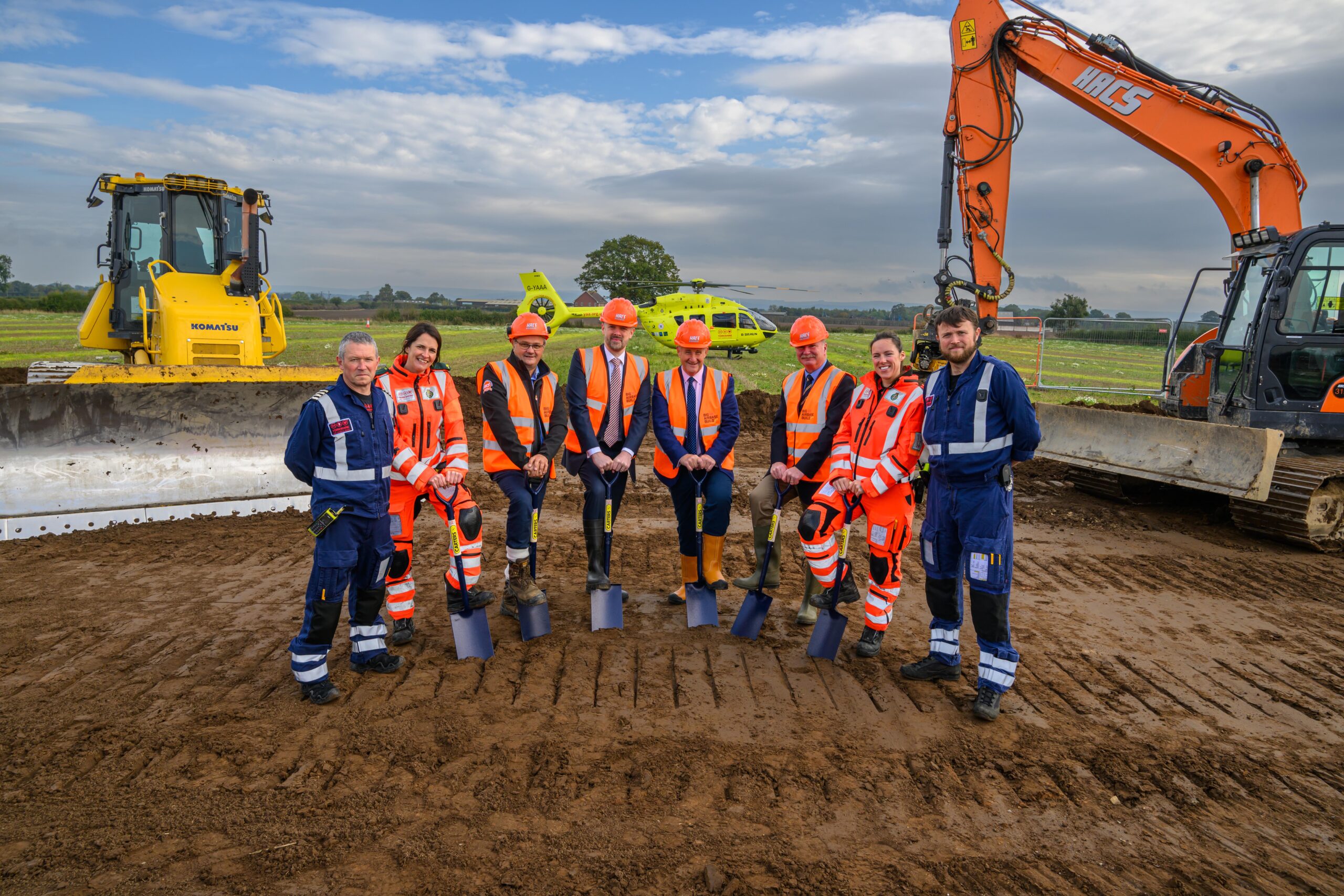 Yorkshire Air Ambulance breaks ground at new Northern Air Support Unit site