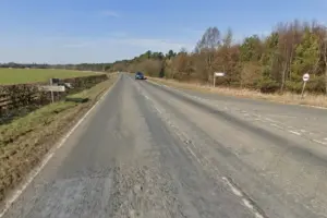 Paramedics treat occupant of car after it hit a deer on North Yorkshire road