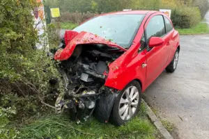 One person taken to hospital after car and lorry crash on York road