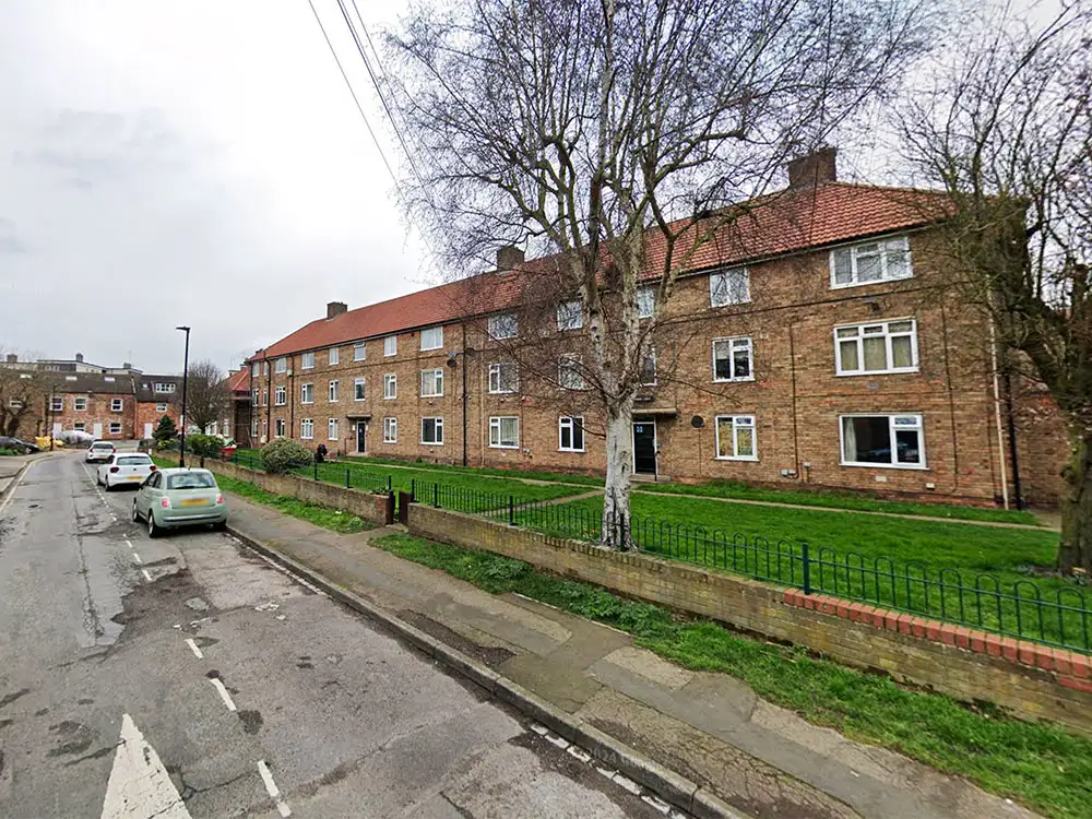 York flats filled with smoke after fire