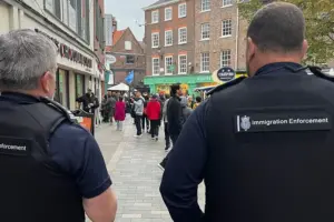 Police and immigration officers tackle begging in York